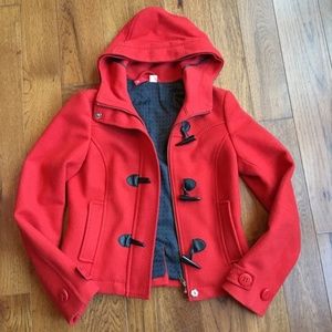 Red H&M Peacoat